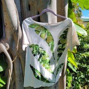 Tommy Bahama Palm Printed Blouse